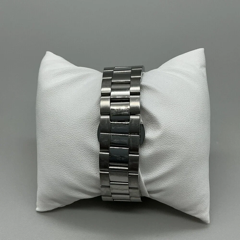 Oniss Women Watch 42mm MOP Dial Stainless Day Date ON3881-MMWT New Battery 6.5